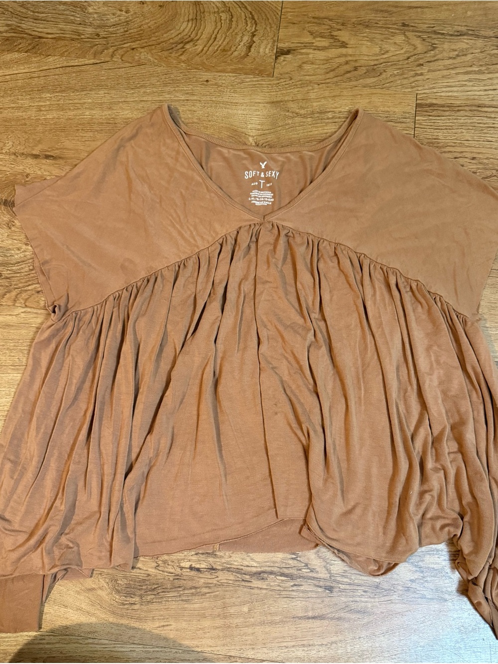 American Eagle Soft and Sexy V-Neck Babydoll Tee